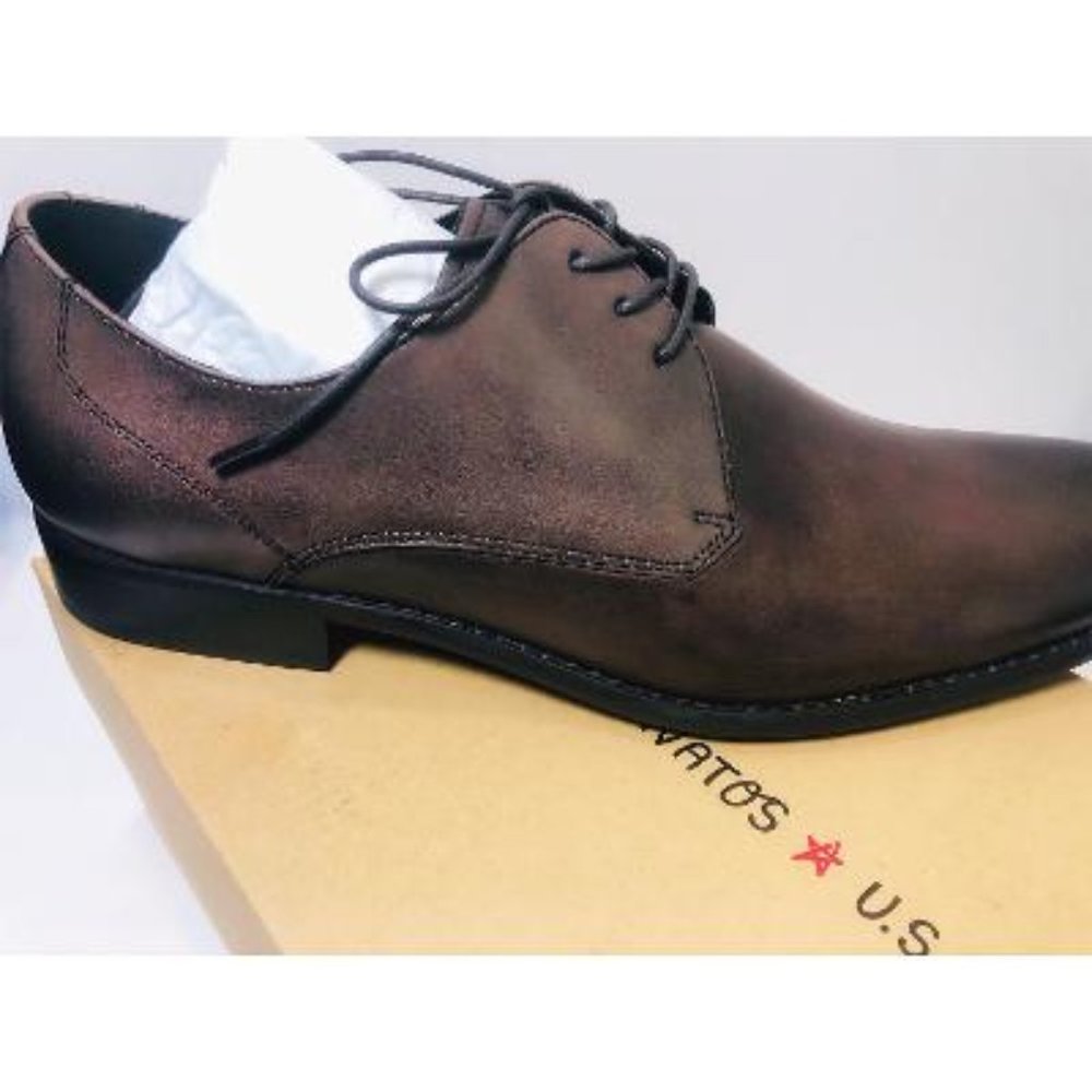 SOLD John Varvatos Star USA Brown Leather Derby - Picture 9 of 10